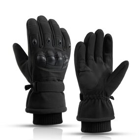 Winter Gloves - Touchscreen Leather Motorcycle Anti Cut