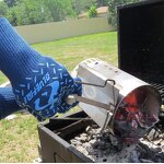 BBQ Gloves - Blue Fire EN407 Certified Heat Resistant