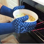 BBQ Gloves - Blue Fire EN407 Certified Heat Resistant