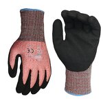 Safety Gloves - HPPE Knitted Sandy Nitrile for Industrial Work