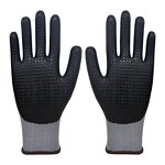 Work Gloves - 15G Nylon Spandex Micro Foam Nitrile Palm Dotted