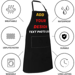 Kitchen Apron - Custom Cotton Waterproof Adjustable for Chef