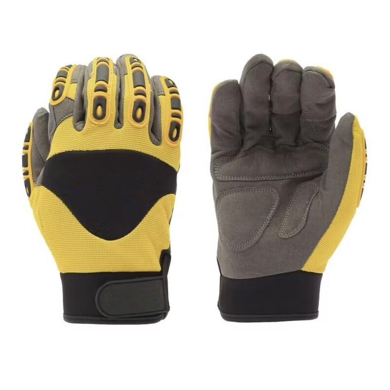 Mechanical Gloves - Synthetic Leather Palm EVA TPR Impact
