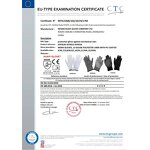 PU Coated Gloves - 4131X Black Polyester Nylon Palm Fit for Work Safety