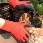 Work Gloves - Heavy Duty Latex for Construction & Garden