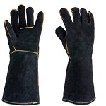 Work Gloves - 14'' Heat Resistant Cow Split Leather for Welding