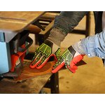 Safety Gloves - HPPE Palm Sandy Nitrile Cut Resistant Impact