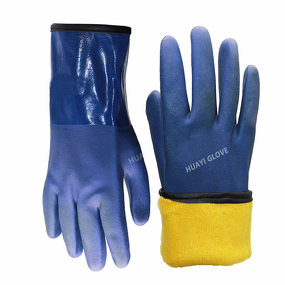 PVC Gloves - Coated Industrial Chemical Resistant Heavy Duty