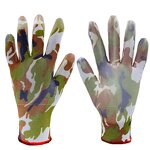 Hunting Gloves - PU Coated Camouflage for Paintball & Gardening