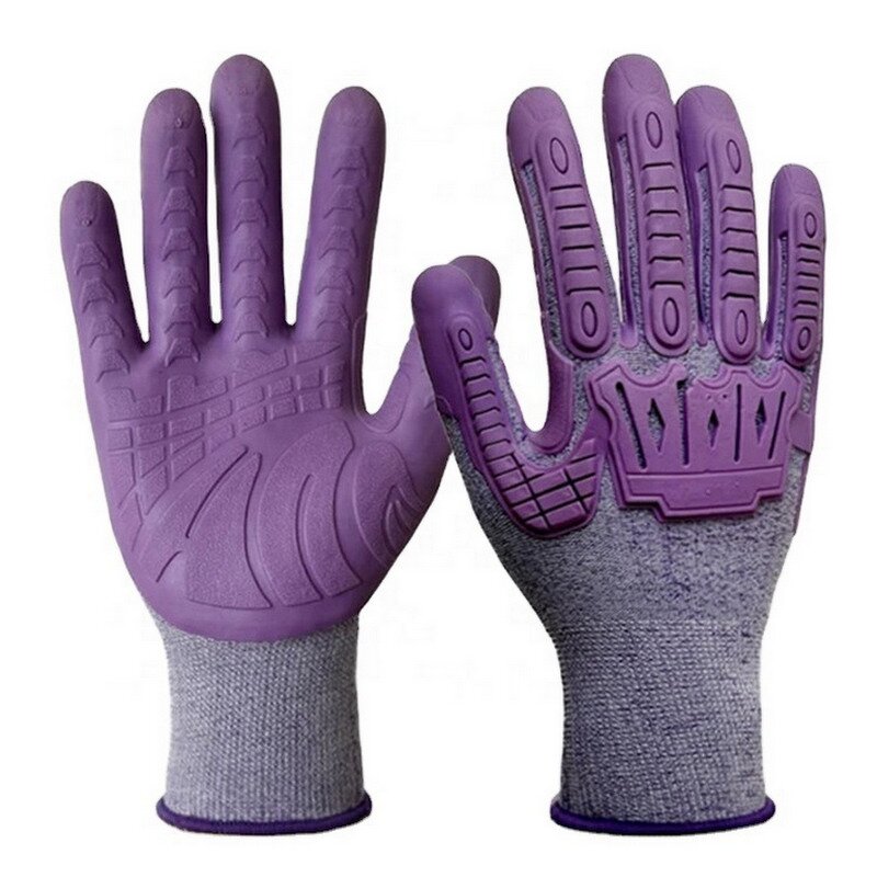 Impact Resistant Gloves - TPE Sewing for Oilfield & Construction
