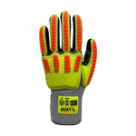 Touch Screen Gloves - Sandy Nitrile Coated ANSI A7 for Oil & Gas