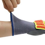 Work Gloves - 15G Nylon Spandex Sandy Nitrile TPR for Machinist