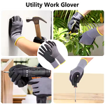 Work Gloves - Seamless Knitted Nylon Nitrile Foam for Construction
