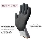 Cut Resistant Gloves - EN388 4343D Level 5 13G HPPE Knitted