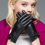 Winter Gloves - Wholesale PU Leather Thermal for Women
