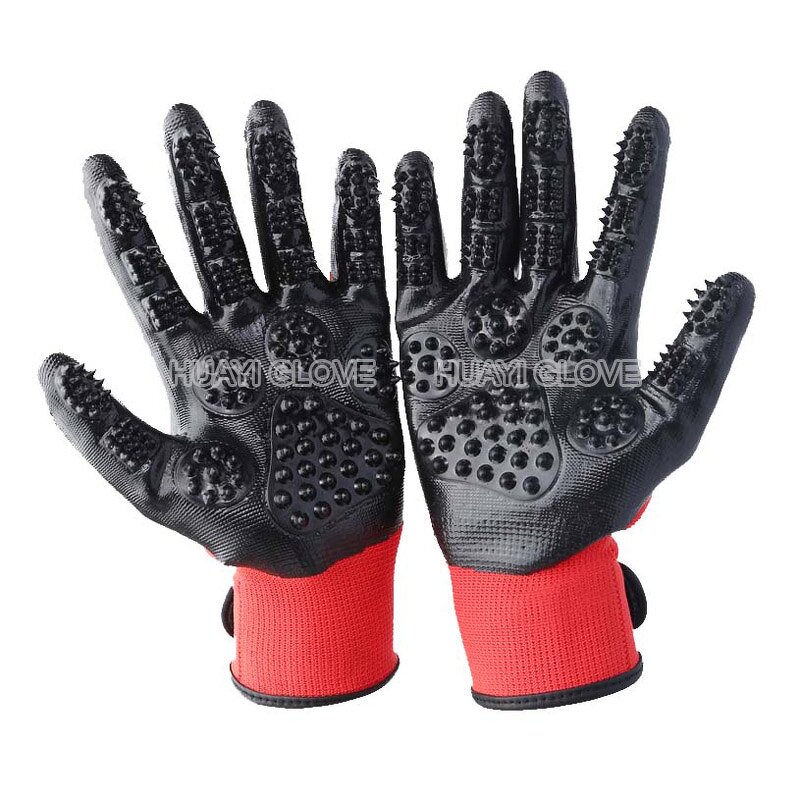 Pet Grooming Gloves - Horse Deshedding Brush Hair Remover