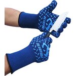BBQ Gloves - Blue Fire EN407 Certified Heat Resistant