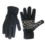Leather Gloves - Black Unlined Full Finger for Motorcycle