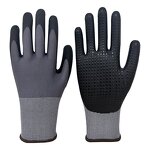 Work Gloves - 15G Nylon Spandex Micro Foam Nitrile Palm Dotted