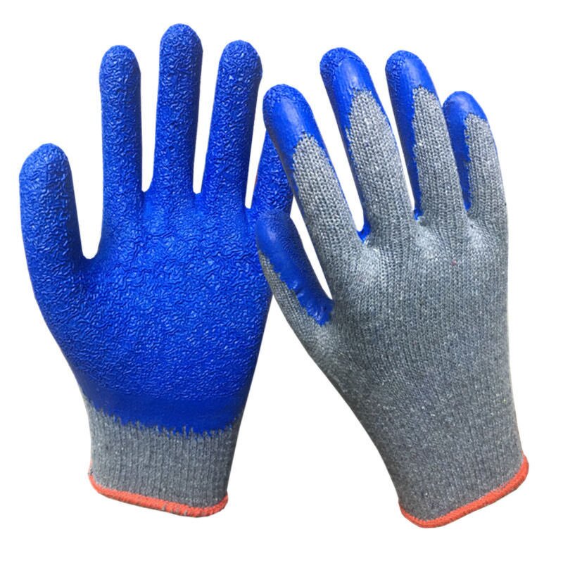 Work Gloves - 10G Polyester Cotton Latex Coated for Industrial