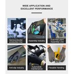 Nitrile Coated Gloves - Durable PU Anti-Slip for Garden Work