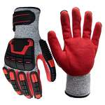 Impact Protective Gloves - A5 Cut Resistant Nitrile with TPR