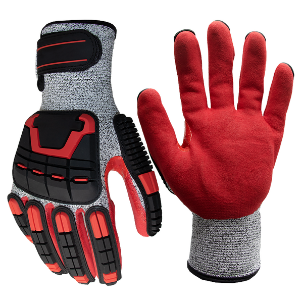 Impact Protective Gloves - A5 Cut Resistant Nitrile with TPR