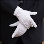 Cleaning Gloves - 100% Cotton White for Jewelry & Work
