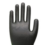 Gardening Gloves - Black Polyurethane Coated for Women & Men