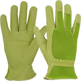 Gardening Gloves - 3D Mesh Pigskin for Yard & Landscaping