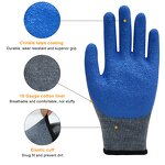 Work Gloves - 10G Polyester Cotton Latex Coated for Industrial