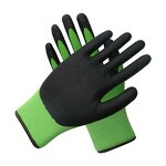 Gardening Gloves - Black Polyurethane Coated for Women & Men