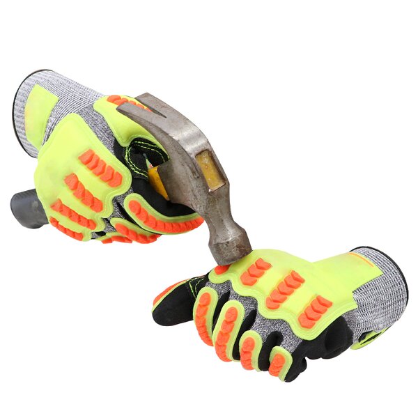 Touch Screen Gloves - Sandy Nitrile Coated ANSI A7 for Oil & Gas