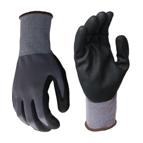 Nitrile Coated Gloves - Micro Foam Nylon for Construction