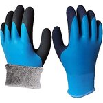 Polyester Gloves - 13G Red Crinkle Latex Coated for Construction Work