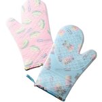 Silicone Cooking Gloves - Waterproof Non-Slip for BBQ & Oven