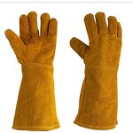 Welding Gloves - Factory Cow Leather Heat Resistant Long Sleeve