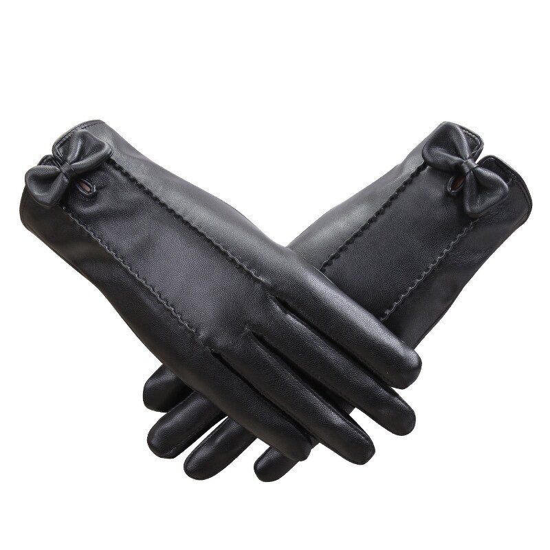 Winter Gloves - Wholesale PU Leather Thermal for Women