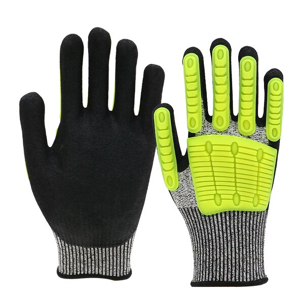 Labor Protection Gloves - HPPE Palm Sandy Nitrile TPR Pods