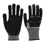 Safety Gloves - Sandy Nitrile Coated Cut Impact for Oil & Gas