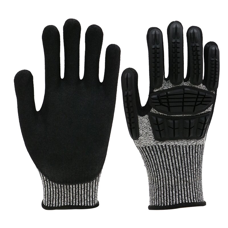 Safety Gloves - Sandy Nitrile Coated Cut Impact for Oil & Gas