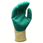 Safety Gloves - Cotton Polyester Latex Crinkle Coated 10GA