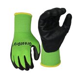 Safety Gloves - 13G Bamboo Liner Nitrile Palm Coated for Garden