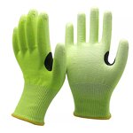 Cut Resistant Gloves - Level 5 HPPE PU Coated for Construction