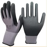 Safety Gloves - 15G Nylon Spandex Nitrile Foam for Garden Construction