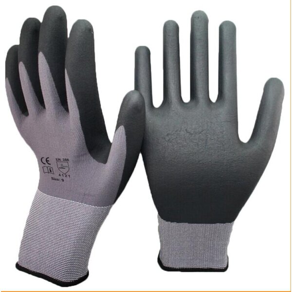 Safety Gloves - 15G Nylon Spandex Nitrile Foam for Garden Construction