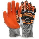 Safety Gloves - HPPE Palm Sandy Nitrile Cut Resistant Impact