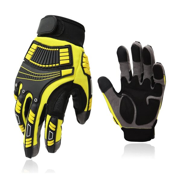 Work Gloves - Synthetic Leather Touch Screen Impact Protection