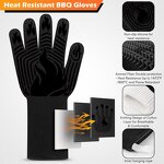 BBQ Gloves - Custom Logo Heat Resistant for Grill & Oven