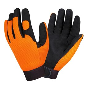 Mechanic Gloves - Custom Orange Reinforced Thumb for Auto